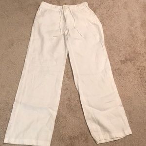 Ralph Lauren white linen pants